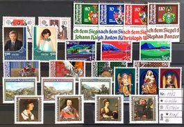 1982  Liechtenstein Jahresausgabe Postfrisch **
