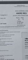 Andre Rieu 2 x Tickets Kategorie 2 nebeneinander