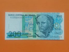Billet Brésil 200 Cruzeiros
