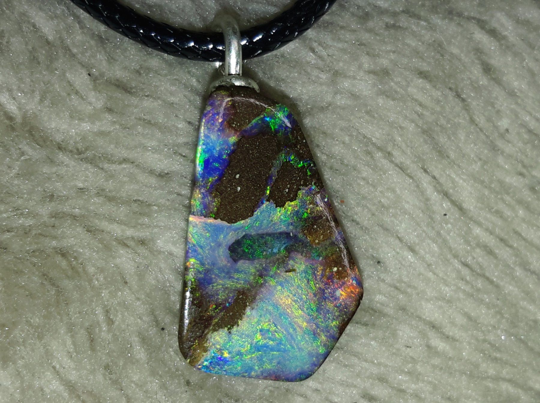 Ciondoli: Australischer Boulder Opal Silberanhänger – Nuovo e nell'imballaggio originale da Uerkheim venduto da Winwinner 4