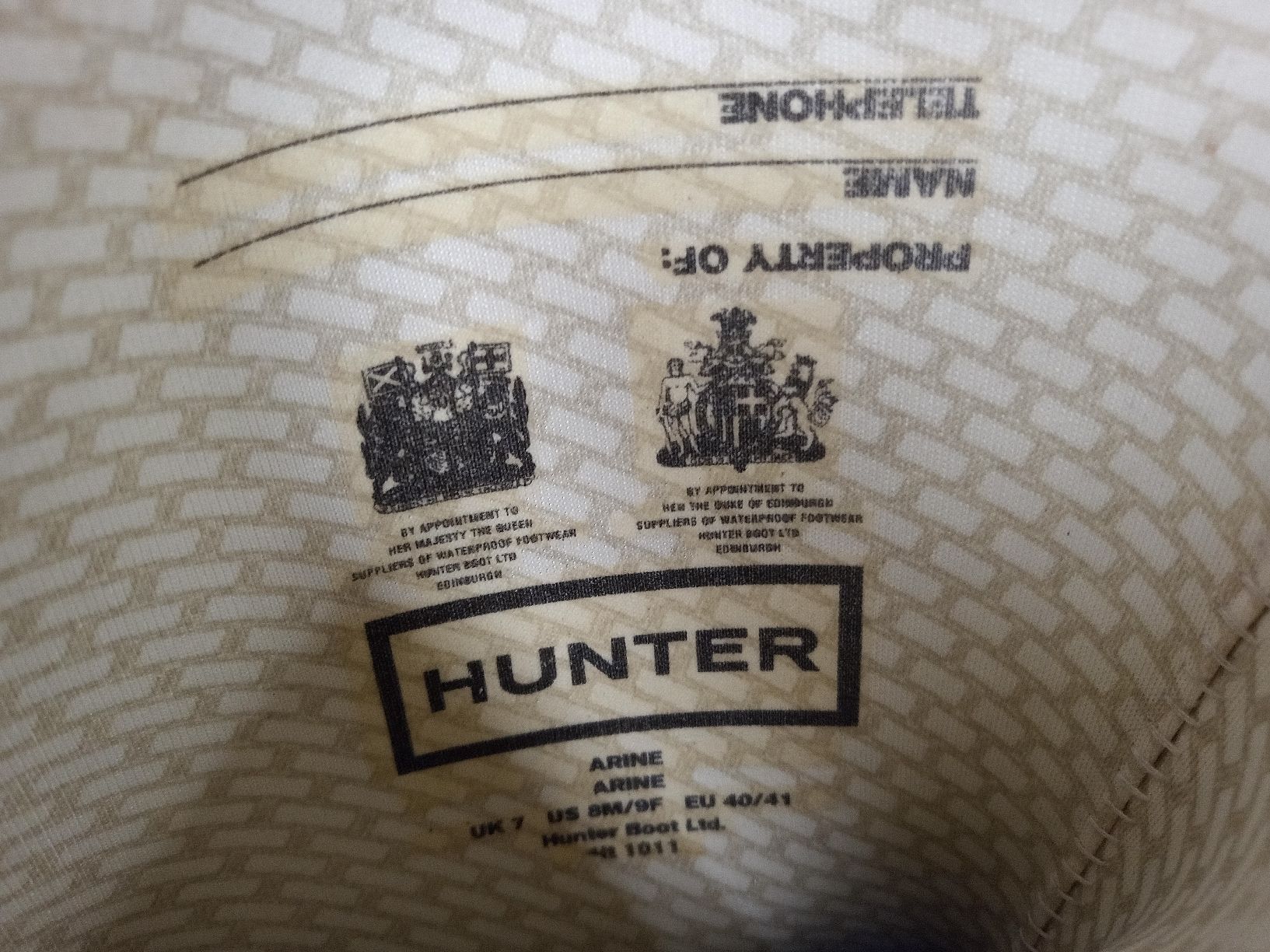 Hunter Scarpe da donna: Hunter Gummstiefel mit 11cm Plateau Absatz Gr. 40 – Usato da Reiden venduto da Zofi-Brocki 4