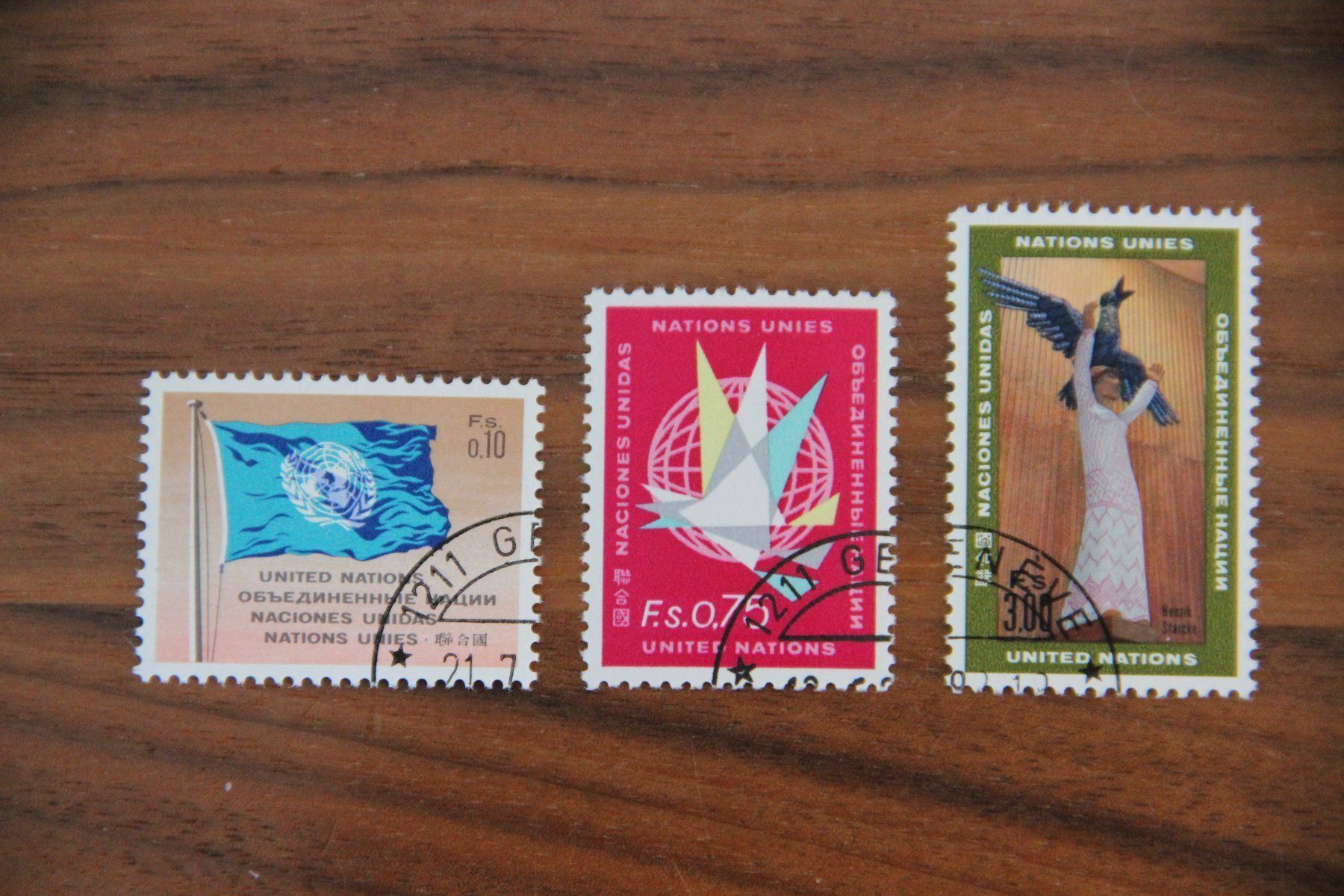 Tutti i francobolli: UNO Schweiz 1969 -Dauermarken gestempelt mit Ersttagsstempel – Usato da Jona venduto da Southafrica07
