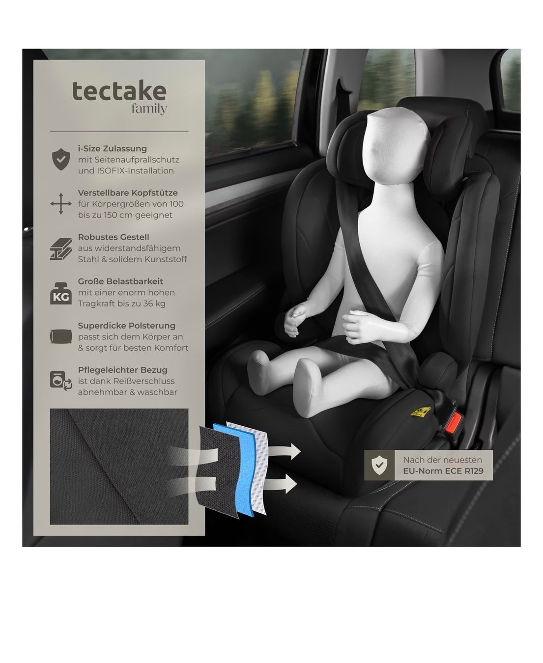Sièges auto: Tectake Kindersitz,ECE R129/i-Size Norm – Neuf (Voir description) à Zürich par Dolce_90 1