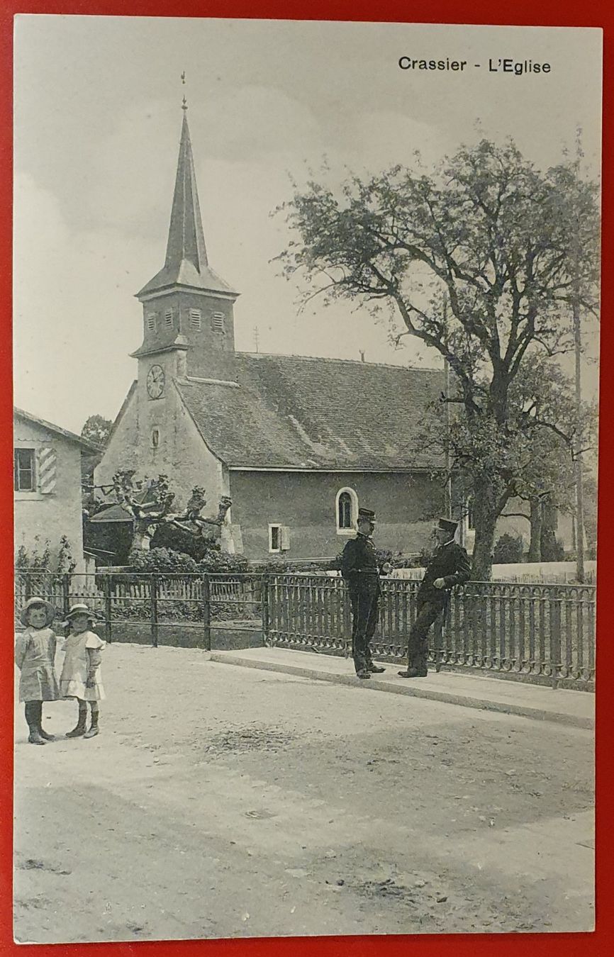 Ansichtskarten: Crassier L'eglise – Gebraucht aus Kreuzlingen von Rschweiz1