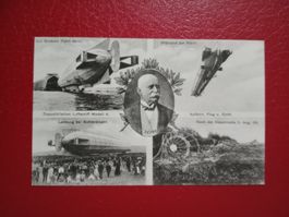 Zeppelin mehrbildrig s/w Karte