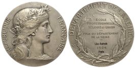 Frankreich, Medaille 1934, Schulpreis