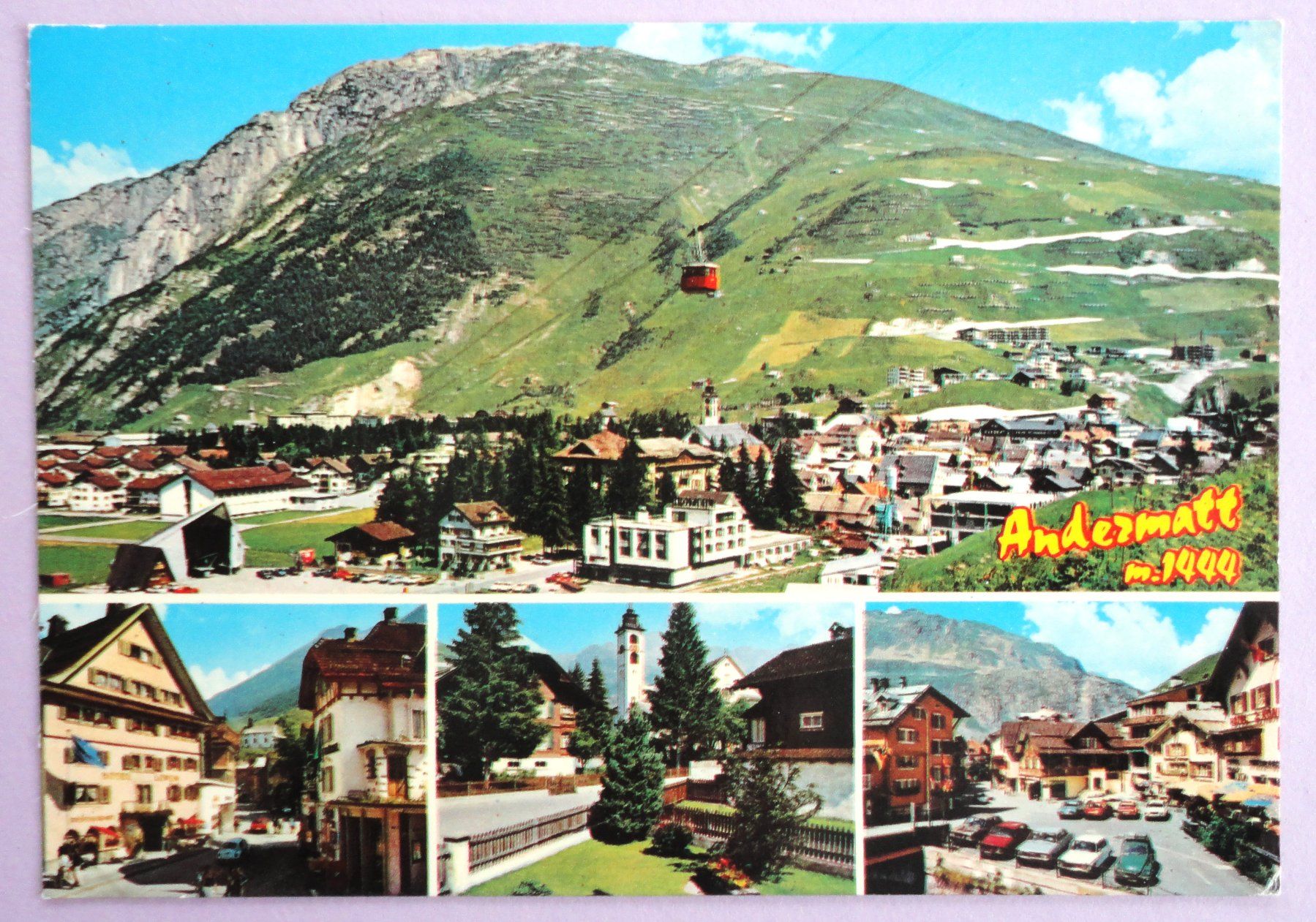 Ansichtskarten: Andermatt 1444 m ü.M. – Gebraucht aus Fétigny von Billy2miny