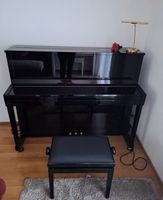 Klavier Schimmel schwarz mit Klavierhocker gepflegt
