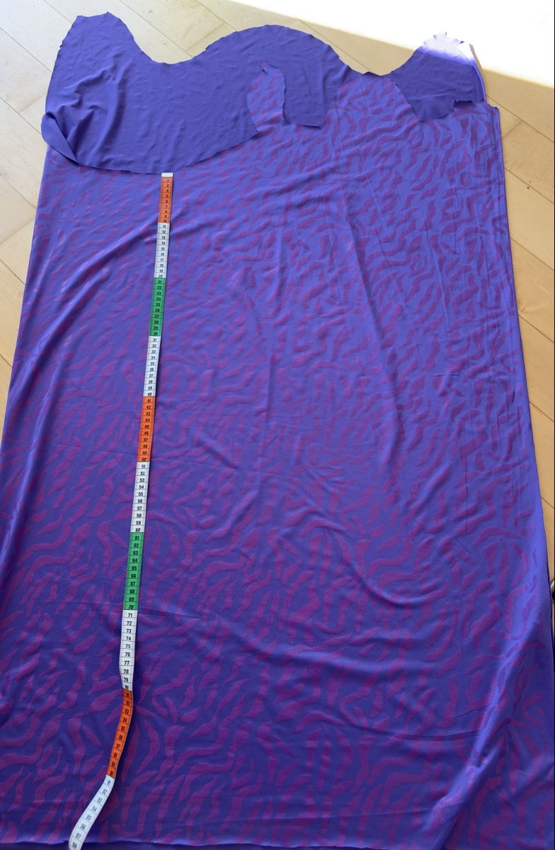 Stoffe: Jersey-Stoff lila pink mit Zebra-Muster – Gebraucht aus Nürensdorf von Weima58 3