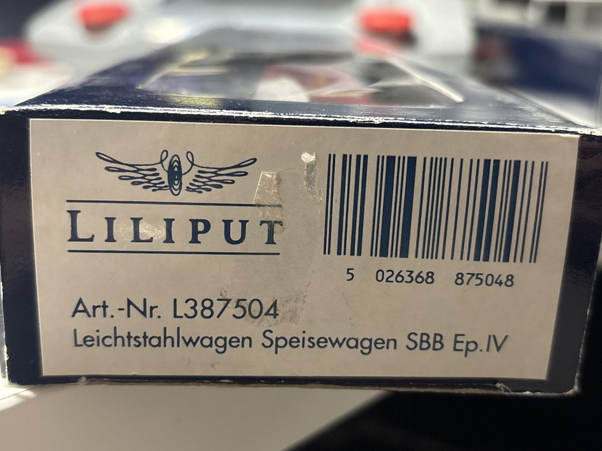 Liliput Modelleisenbahnen: Liliput L387504 SBB Speisewagen – Neu (gemäss Beschreibung) aus Rothenburg von Vanzonk 1