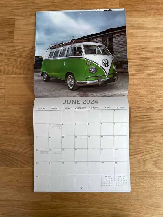 Kalender 2024 VW Bus Acheter sur Ricardo