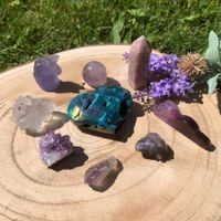 ✲ Lila Set Kristall Sammlung ✲ 319g/Lot 9 Stk Amethyst