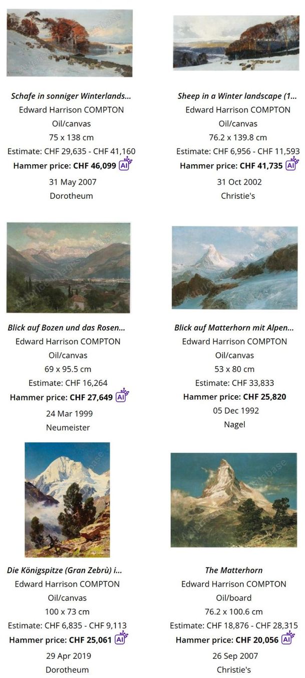 Tableaux: Edward Harrison Compton: Herbstabend am Starnberger See – D'occasion à Meilen par Anonymous3 7