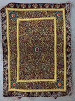Zardosi Wanddekoration / Teppich Handarbeit mit Steinen