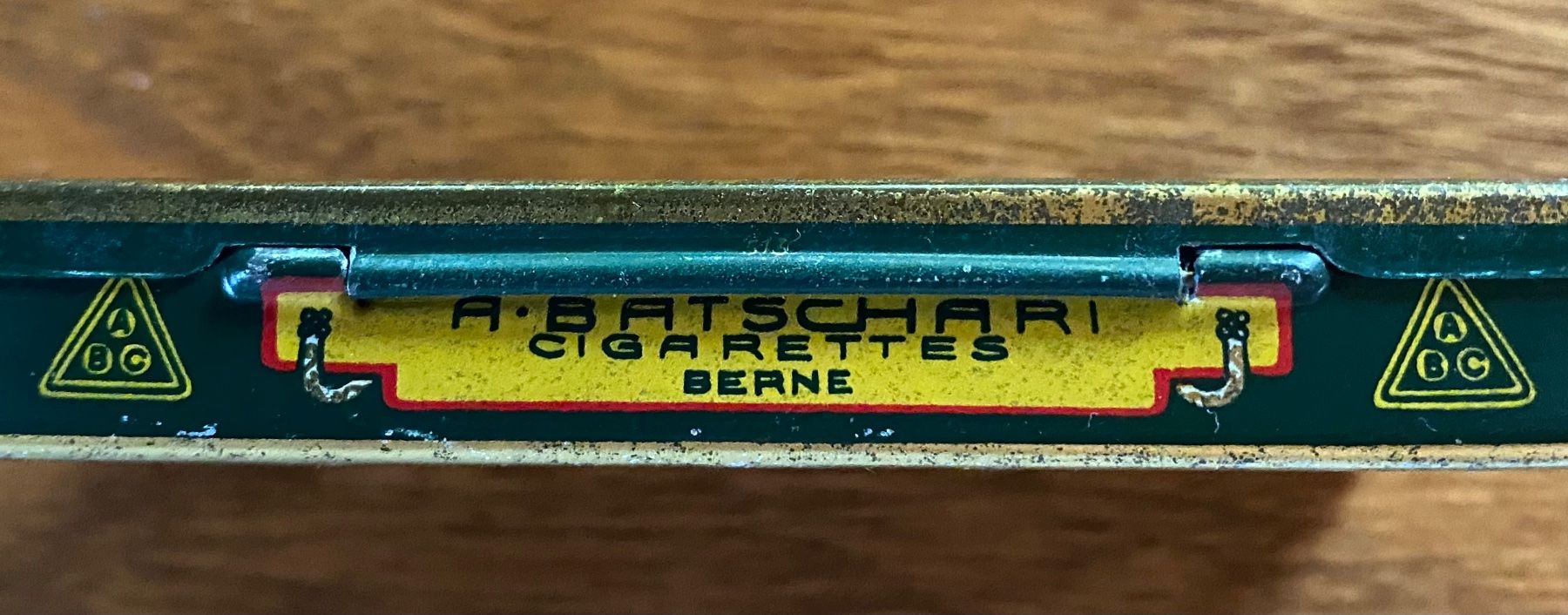 Barattoli: Alte Zigaretten Metall Dose A. Batschari Sleipner – Usato da Rosshäusern venduto da Reb_87sr 4