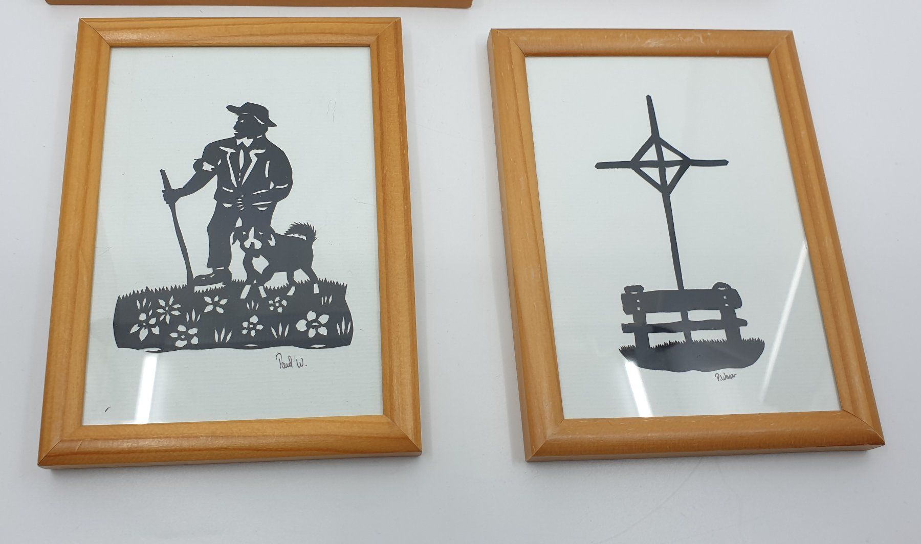Grafiken & Lithographien: 4 Scherenschnitte Paul Walser – Gebraucht aus Emmen von magelan 1