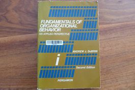 Fundamentals of organizational Behavior