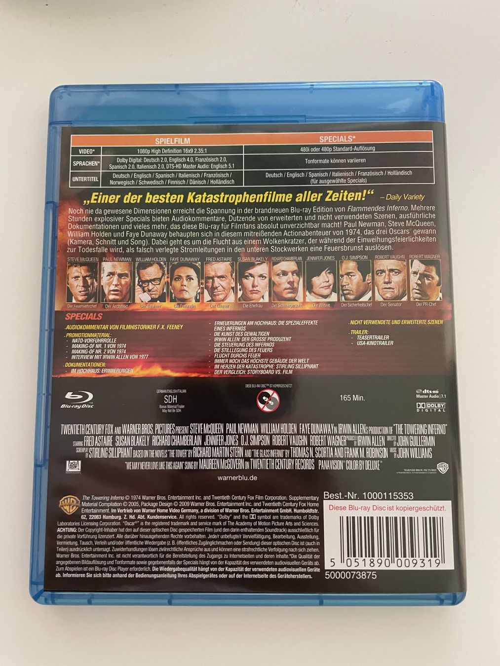 Alle DVDs: FLAMMENDES INFERNO - Paul Newman, Steve McQueen – Neu (gemäss Beschreibung) aus Luzern von cole.trickle 1