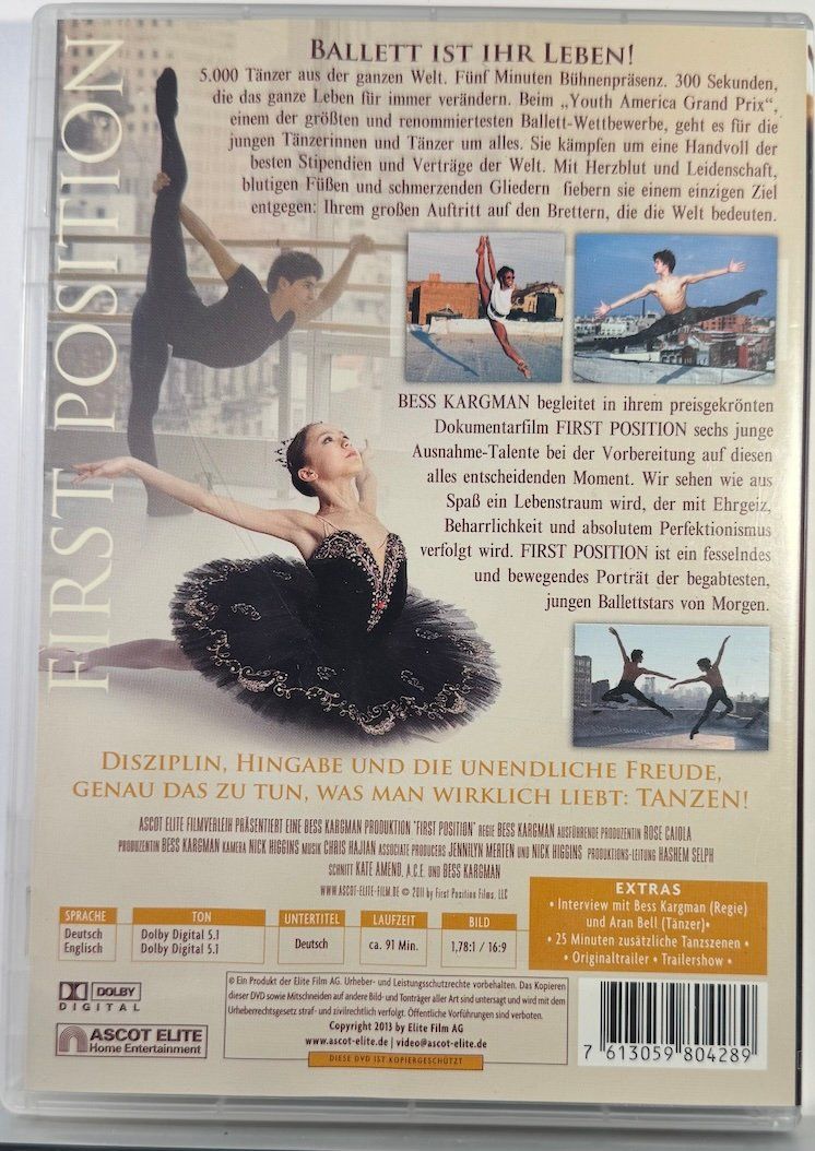 Tutti i DVDs: DVD FIRST POSITION - BALLETT IST IHR LEBEN – Usato da Wisen venduto da gigisna 2