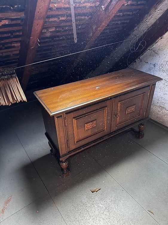 Vintage Holz Kommode 120cm Breit 4
