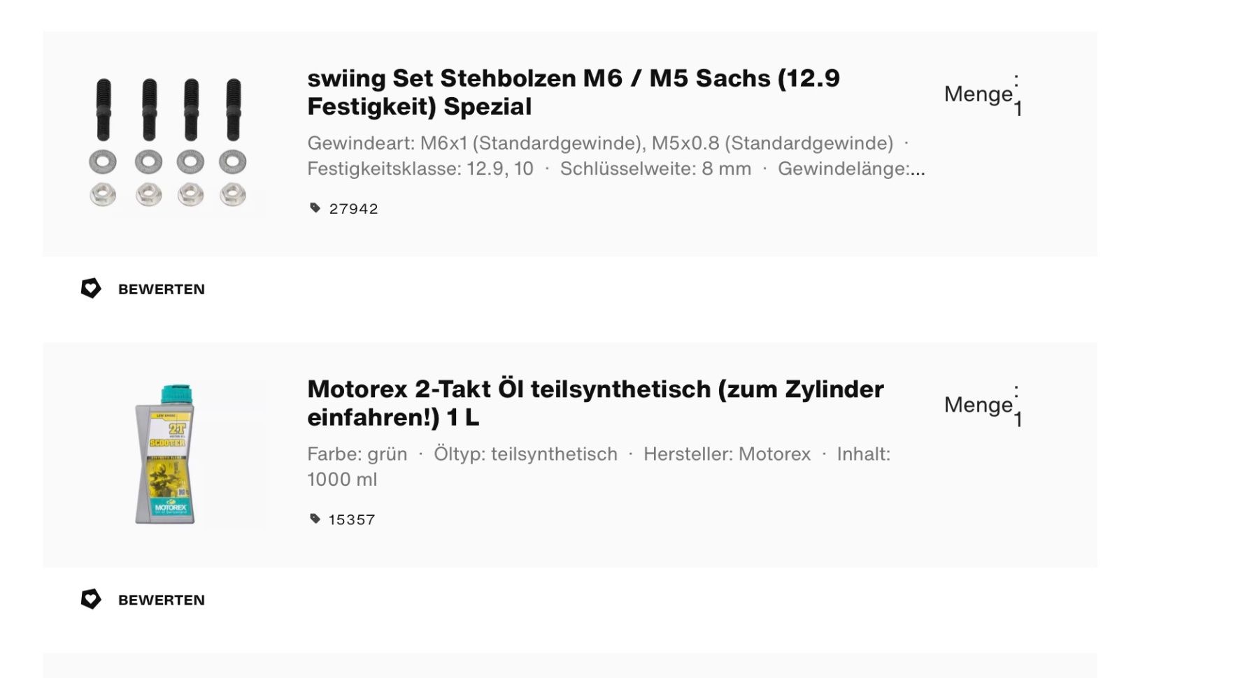 Sonstige Elektronik: Sachs 502 Zylinder Kit – Neu und originalverpackt aus Niederwil AG von Saedelgeischt1 1