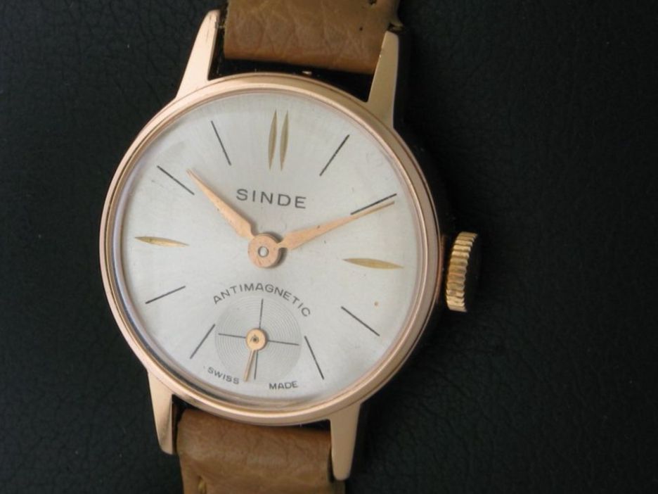 Vintage SINDE WATCH CLASSIC Lady um 1965 Oldtimer ungetragen (Neu ...
