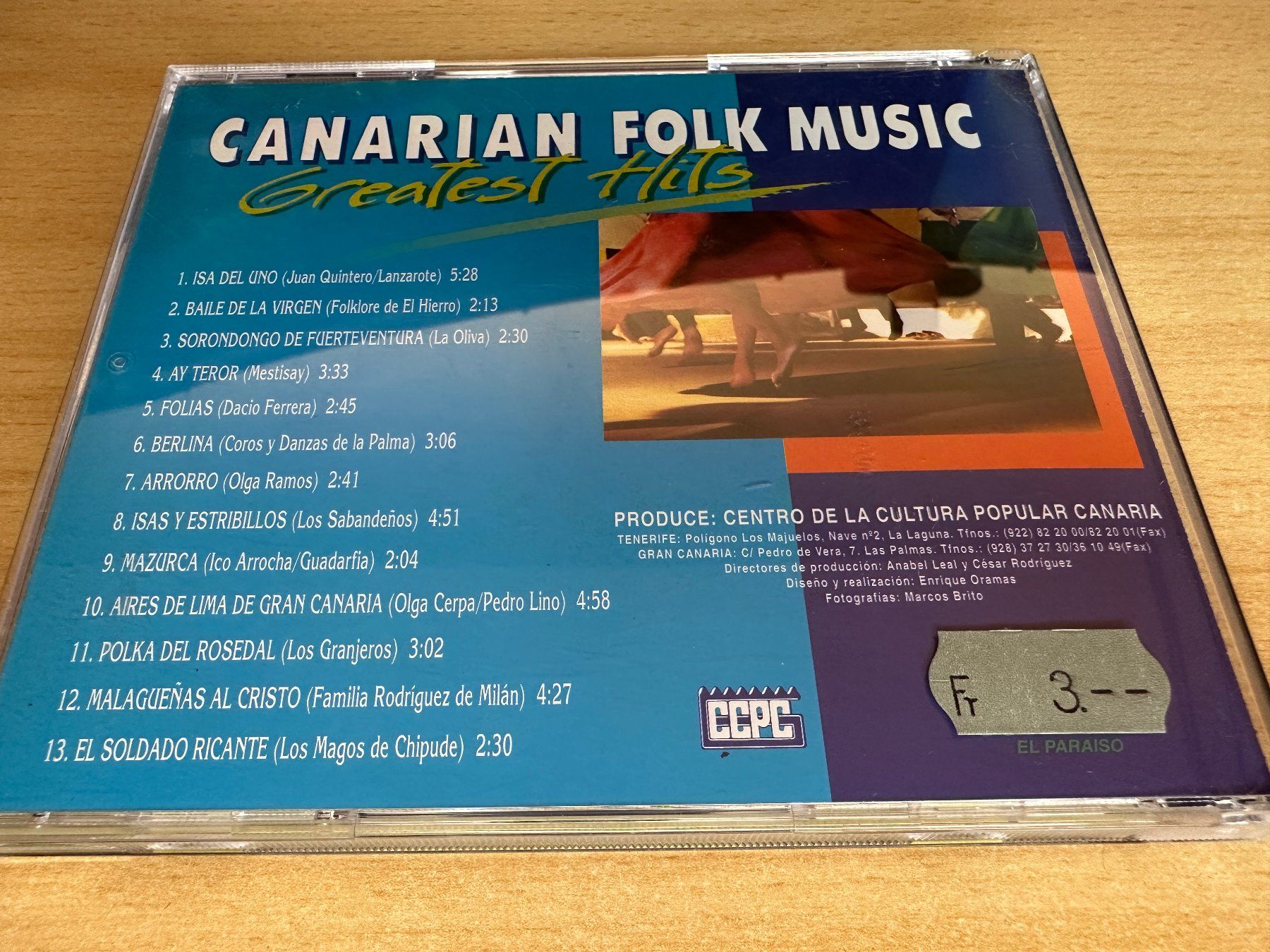 CDs: Various - Canarian Folk Music - Greatest Hits – D'occasion à Rikon im Tösstal par Alpenmutz 1