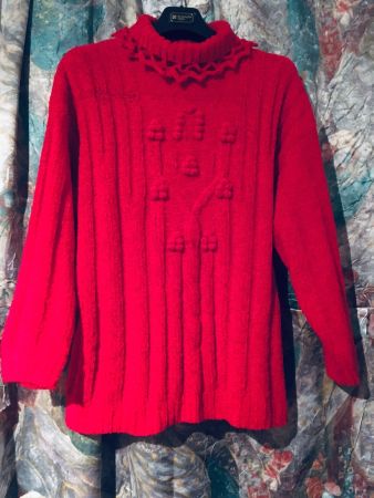 Pullover Gr. 42-44 hand-gestrickt WUNDERSCHÖN!!!