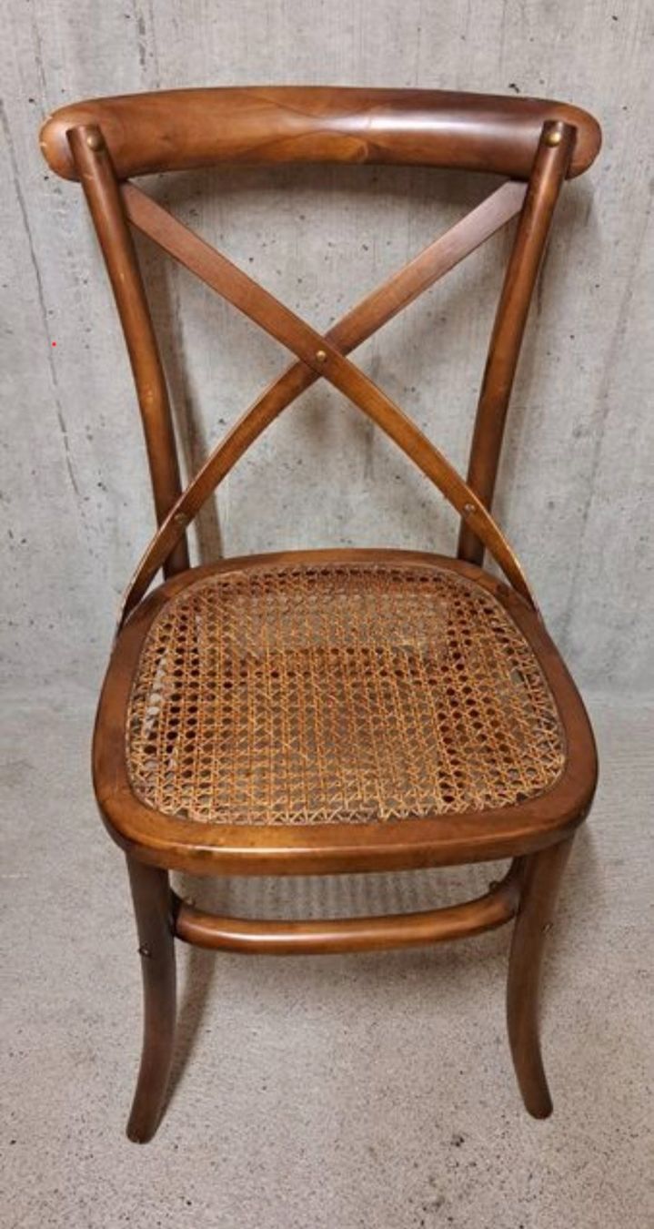 Sedie: 4 braune Vintage Massivholz Stühle sehr gutem Zustand – Usato da Ehrendingen venduto da tdz1980