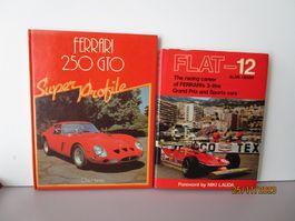 2 LIVRES FERRARI  250 GTO & FLAT-12
