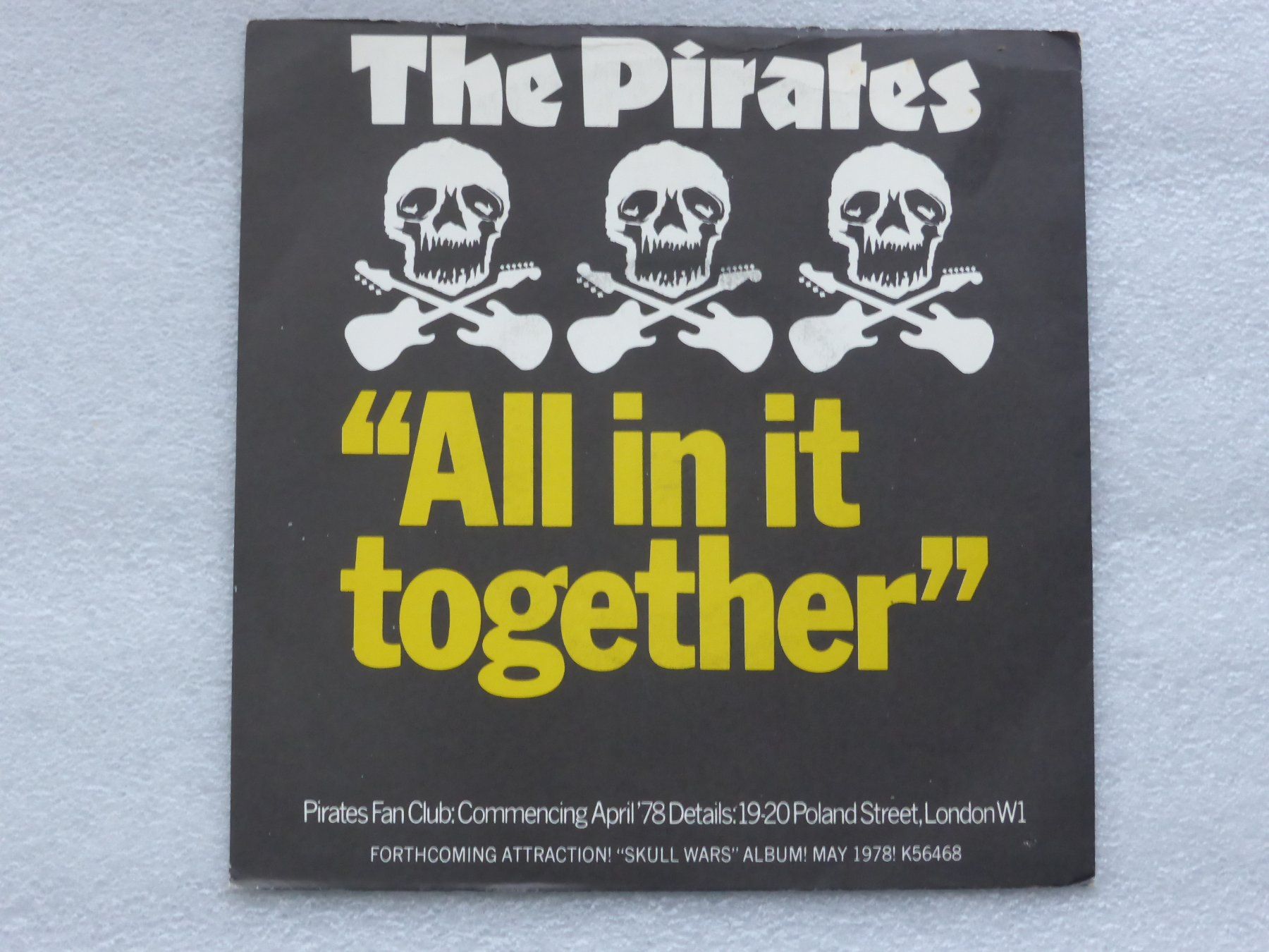 Dischi in vinile: Vinyl Single  THE PIRATES – Usato da Küssnacht am Rigi venduto da Mondkinder