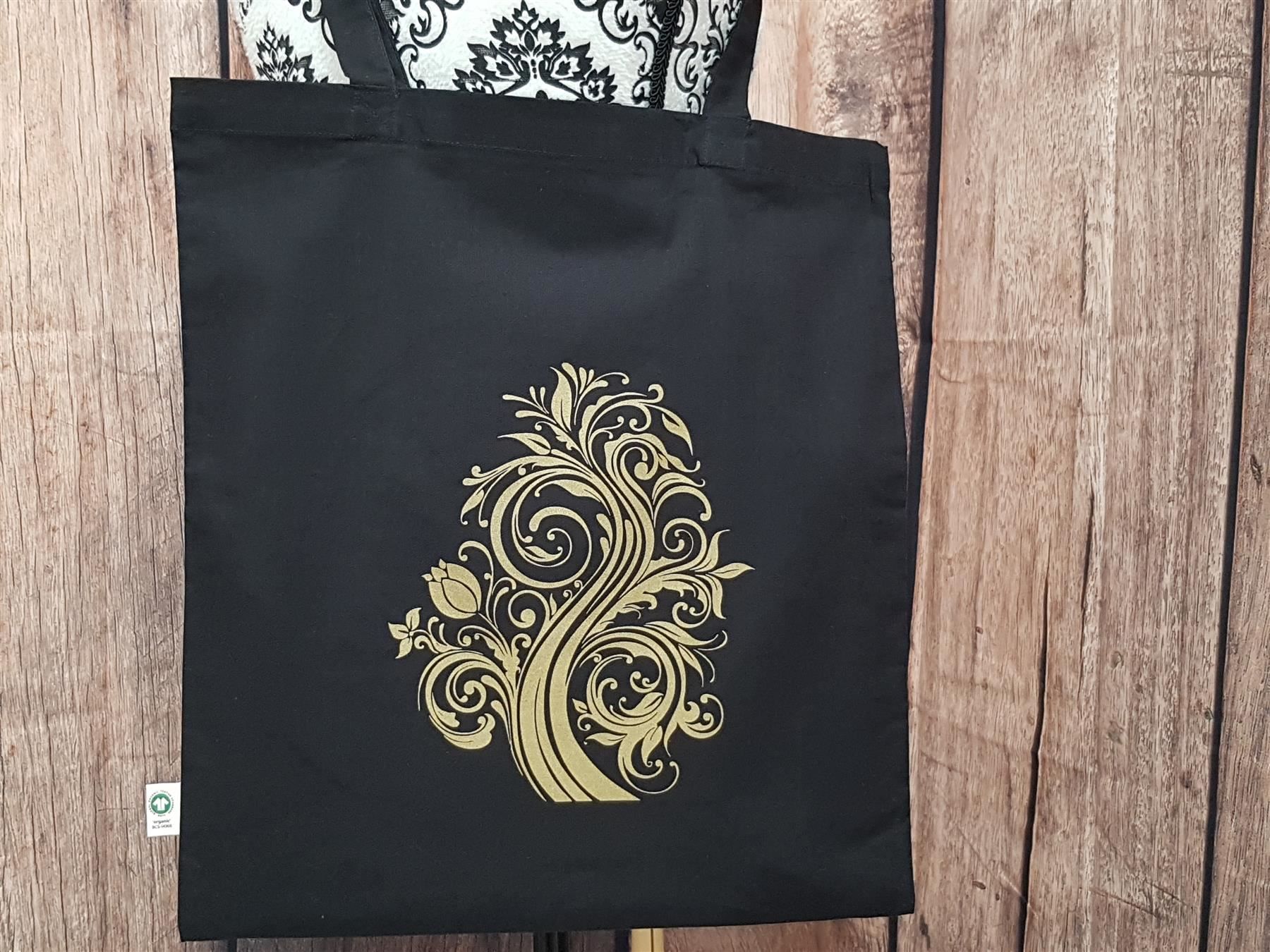 Taschen: Bio BW Tasche "FLORAL GOLD"  NEU – Neu und originalverpackt aus Turbenthal von enjak 1