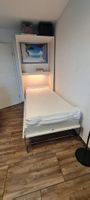 Lit escamotable Hasena blanc avec sommier matelas bon état