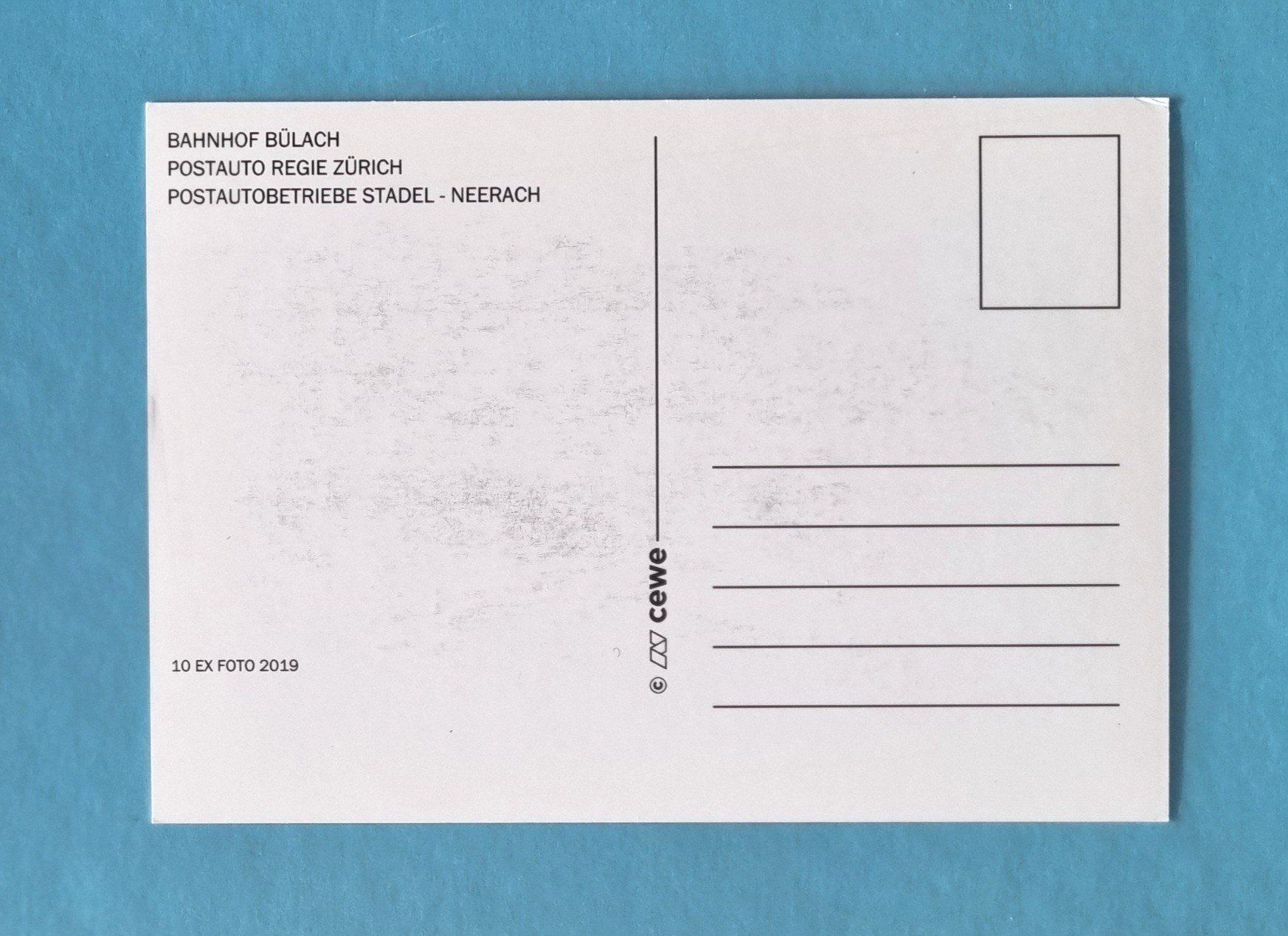Cartoline postali: Bülach - Bahnhof - Postauto Haltstelle - 2019 – Usato da Rothrist venduto da RROENK 1