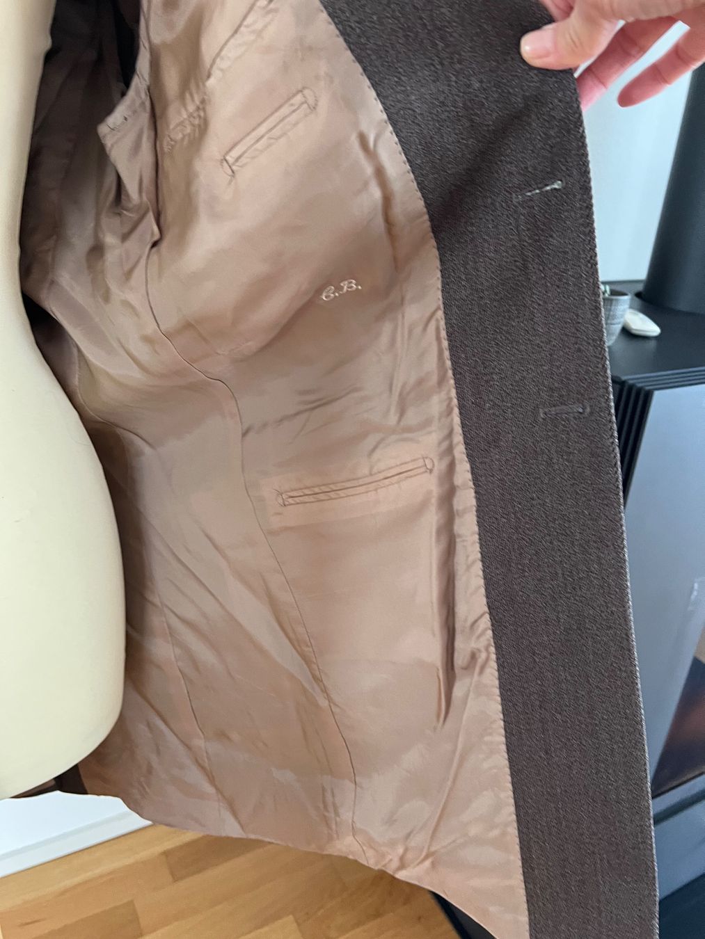 Cappotti: Brauner Herren Mantel / Stoff von Zegna / grösse 48 oder 50 – Usato da Zug venduto da mon_77 2