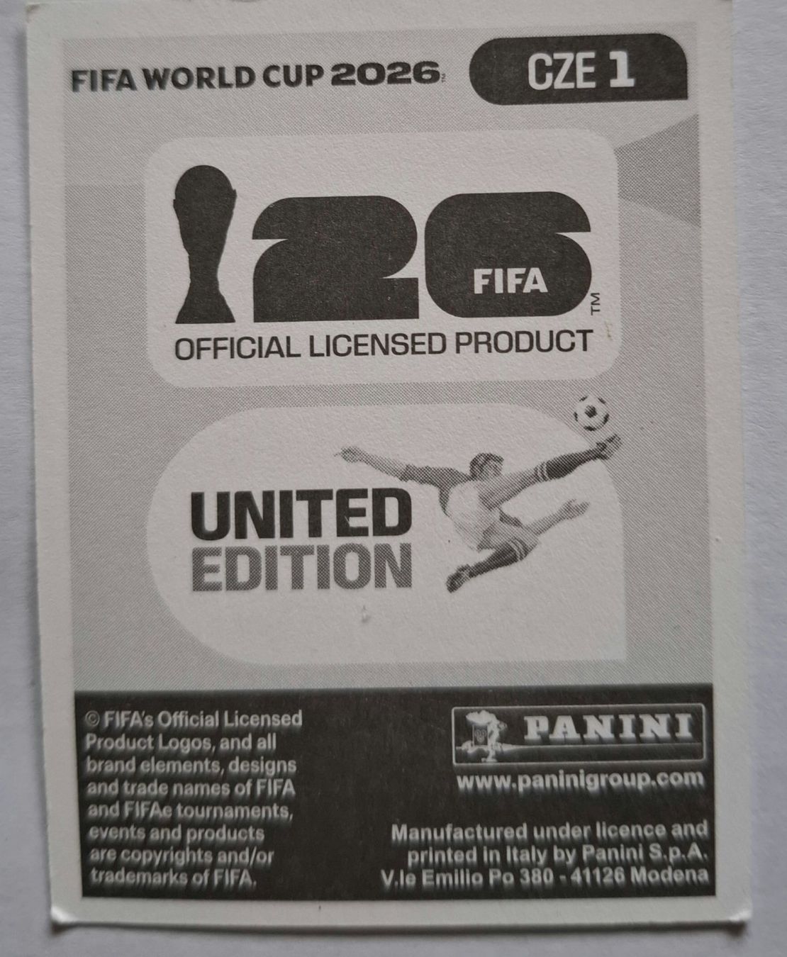 Panini Carte collezionabili: WM 2026 Paninibild Nr. CZE1 – Nuovo e nell'imballaggio originale da Rotkreuz venduto da keerthdi 1