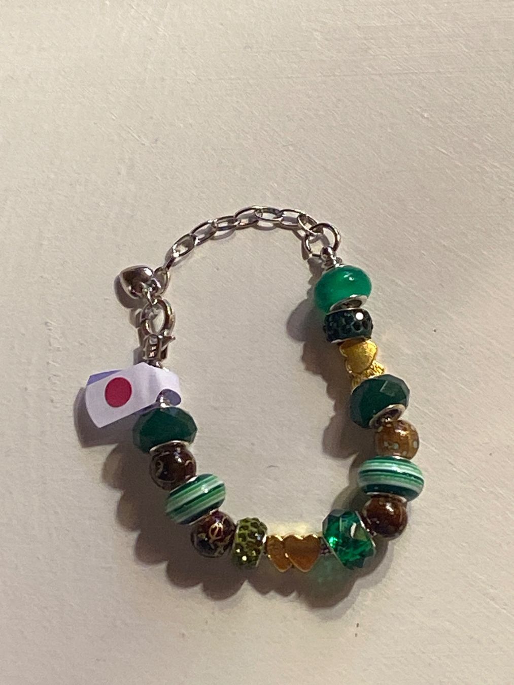 Bracciali & Braccialetti: ARMKETTE -GRÜN MIT HERZPERLEN – Nuovo e nell'imballaggio originale da Meienried venduto da ManuelaBoutique 3
