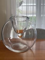 Glaskugel Windlicht rund transparent guter Zustand