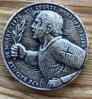 Morat-Fribourg 1976  médaille de collection! (59) en argent