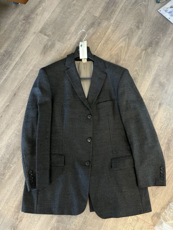 HUGO BOSS Giacca Da Uomo Classica Business Ufficio Ceremonia Lana Size 52