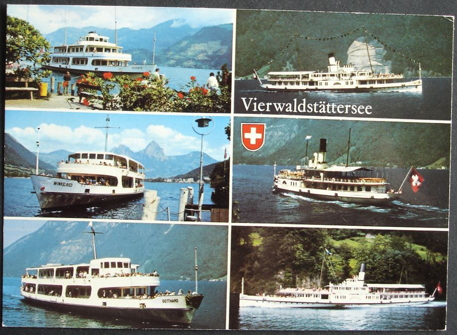 Cartoline postali: VIERWALDSTÄTTER SEE Schiffe & Raddampfer – Nuovo (secondo la descrizione) da Jona venduto da philajona