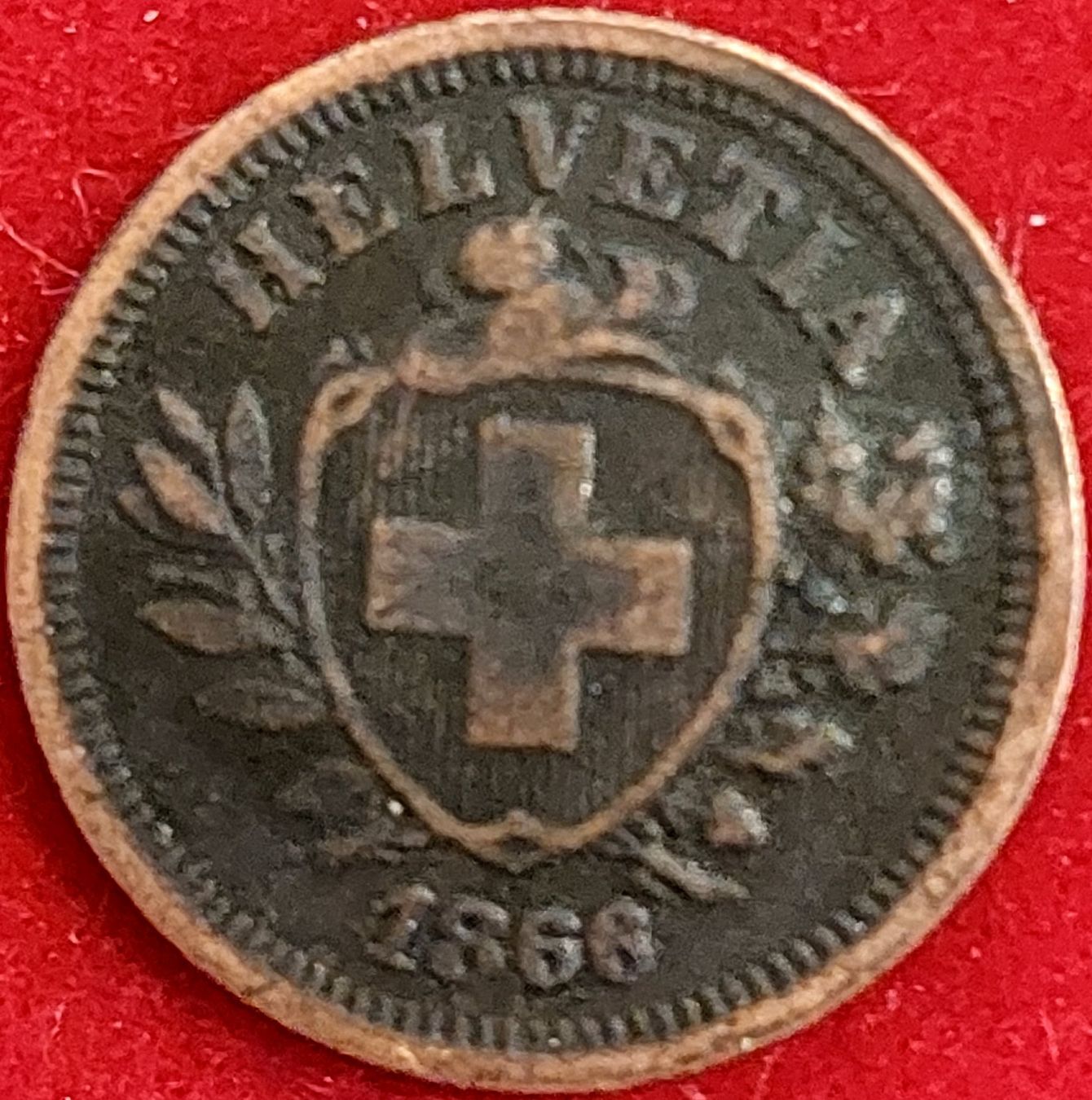 Tutti le monete: 1 Rappen 1866 (Replica) – Usato da Arch venduto da repros