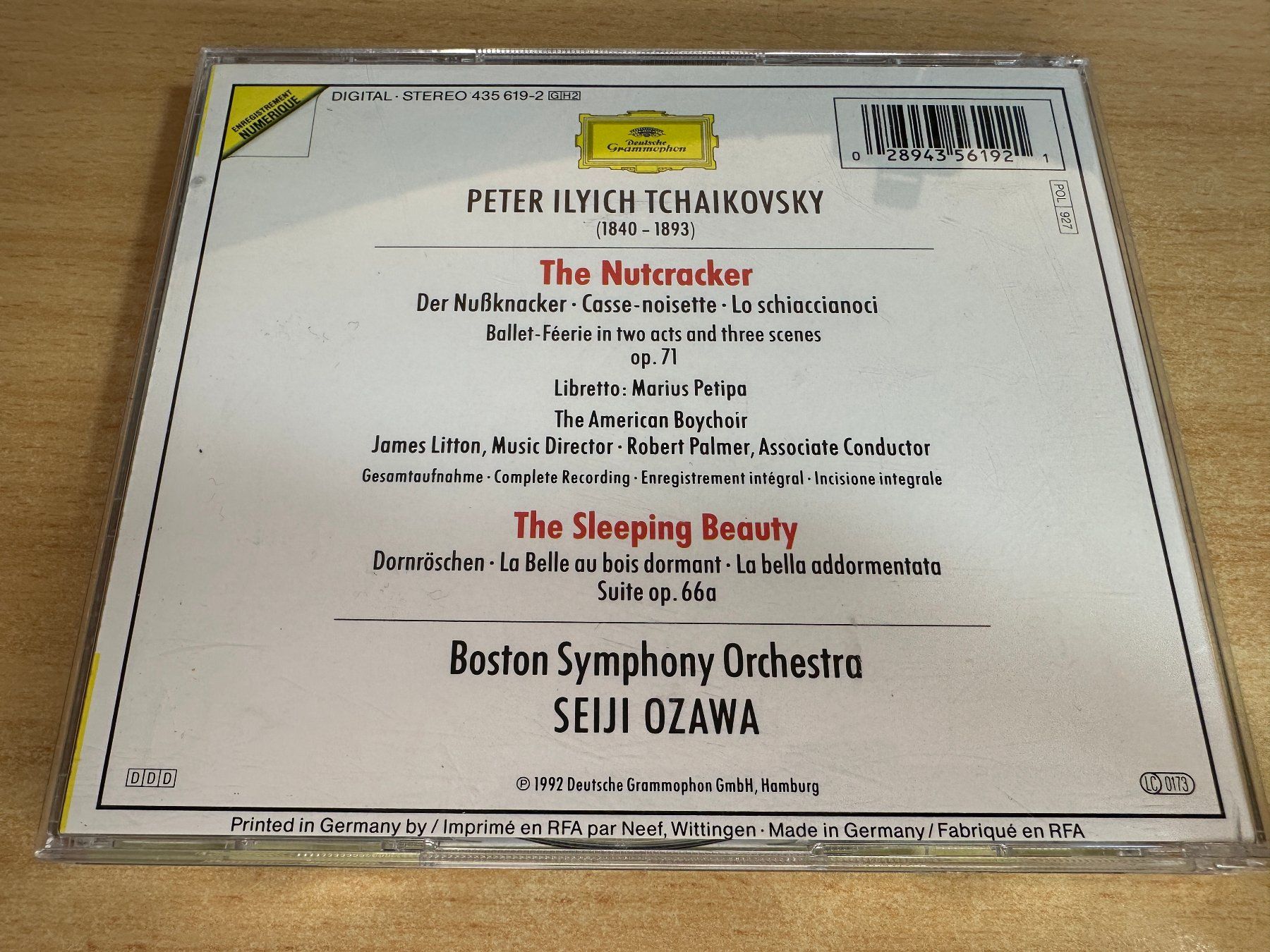 CD: T8 Tchaikovsky Seiji Ozawa The Nutcracker = Der Nussknacker – Usato da Rikon im Tösstal venduto da Alpenmutz 1