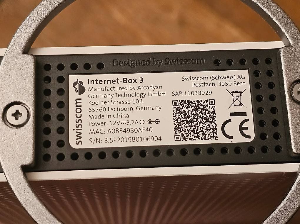 Swisscom Modem & Router: Swisscom Internet Box 3 – Usato da Monte Carasso venduto da giave 2
