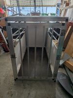Hundetransportbox Holz und Metall, gebraucht, guter Zustand