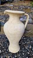 Grosse Vintage Krug Vase,Amphore, hellbeige, 51cm hoch