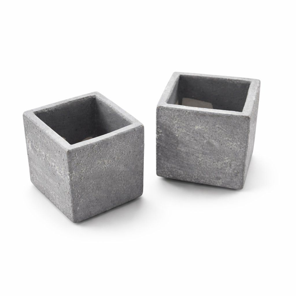 Vasi per fiori: 2x Blumentopf Grau Mini Pflanzentopf 5.5cm – Nuovo (secondo la descrizione) da Fully venduto da VaneaSelection 2