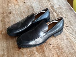 BALLY Herren Leder Loafer Schuhe Grösse 11 Schwarz