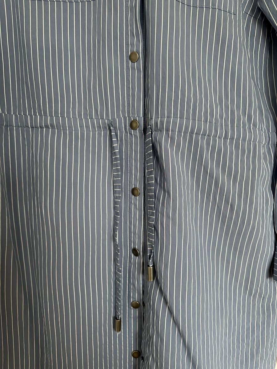 Vestiti: Kaffe Hemdbluse / Kleid Gr. 36, blau-weiss gestreift – Usato da Basel venduto da Val_8xhs 3