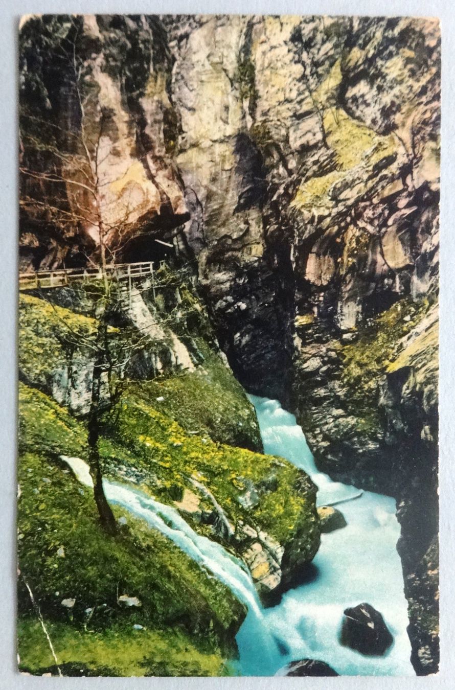 Cartoline postali: Eingang der Taminaschlucht bei Ragaz – Difettoso da Fétigny venduto da Billy2miny